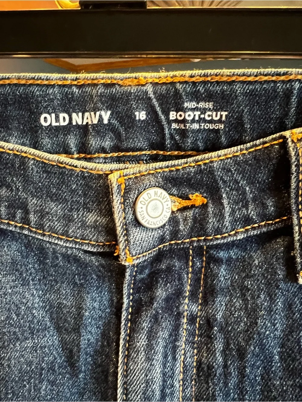 NWT Old Navy Dark Blue Girls’ Straight-Leg Jeans